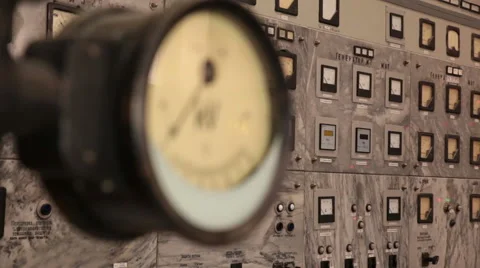 Sensor on the soviet power station Stock Footage 51541640