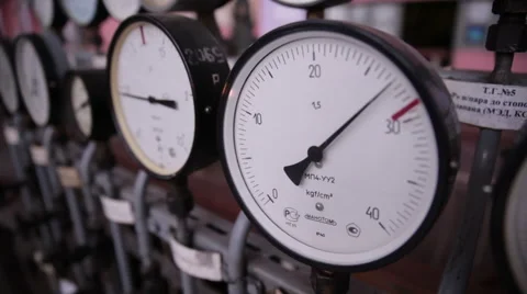 Sensor on the soviet power station Stock Footage 51567312