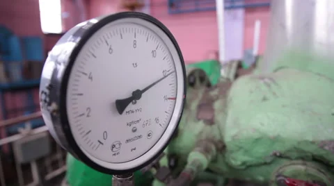 Sensor on the soviet power station Stock Footage 51567328