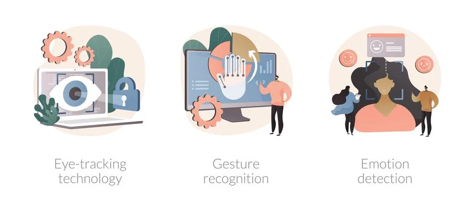 Sensor technology abstract concept vector illustrations. イラスト素材