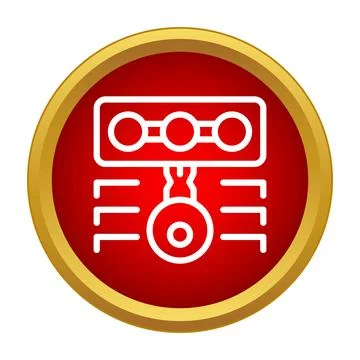 Sensor technology icon illustrating data processing system Stock Illustration