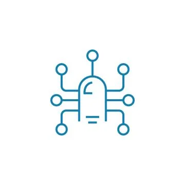 Sensor technology linear icon concept. Sensor technology line vector sign Stock Illustration