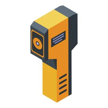 Sensor thermal imager icon, isometric style Illustrazione stock