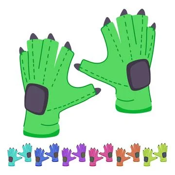 Sensor vr glove vector cartoon graphic 스톡 일러스트