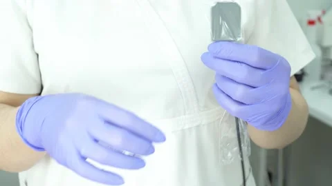 Sensor for X-ray in the treatment of teeth. Diagnosis of caries. Modern technolo Stock Footage 147185394