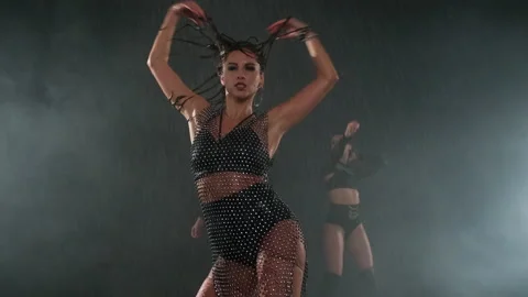 Sensual and passionate dancing Stock Footage 156056566