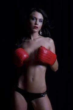 Sensual boxer Stock-Fotos