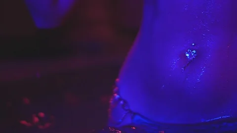 Sensual dancing in the water Stock Footage 105457372