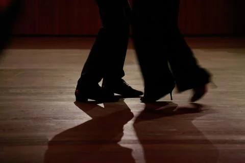 Sensual Rhythms in Tango Stock Photos