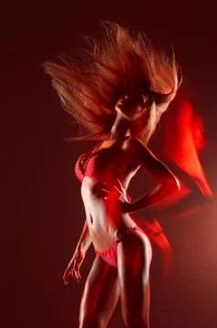 Sensual sexy dancer Foto stock
