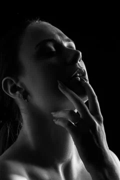 Sensual topless woman Фото
