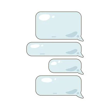 Sent message bubble Stock Illustration