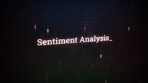 Sentiment Analysis on digital screen message on computer screens Stock Footage 317026143
