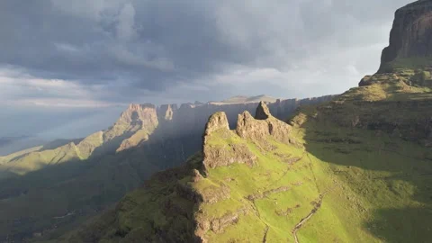 Sentinel Foothills in dramatic light Stockbeeldmateriaal 248075311