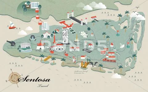Sentosa Travel Map