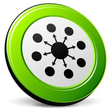 Seo 3d icon Stock Illustration