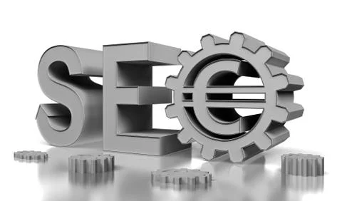 Seo 3d render Stock Illustration