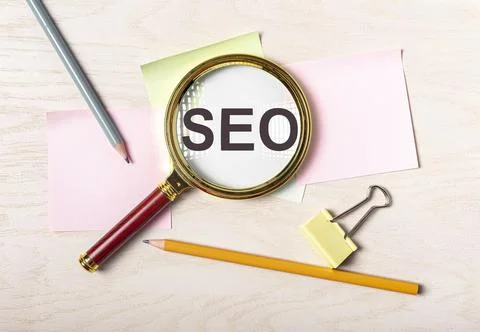 SEO acronym. Search engine optimization concept Stock Photos