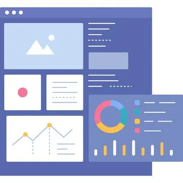 Seo analysis icon business data report vector Stock Illustration