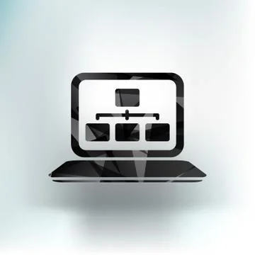 SEO analysis process vector concept with cool flat Stock-Illustration