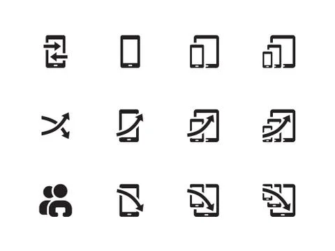 SEO Analytic Chart icons. Vector illustration. Stock Illustration