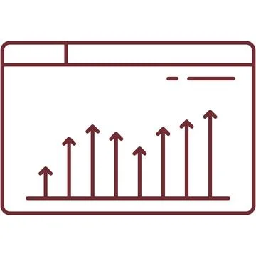 SEO analytics icon data analysis in graph vector Illustrazione stock