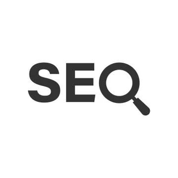Seo analytics icon in flat style. Social media vector illustration on white i 스톡 일러스트