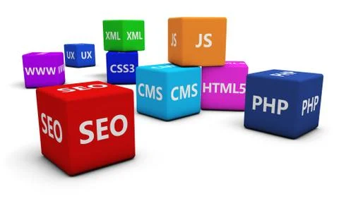 Seo And Web Design Concept Stock Illustration