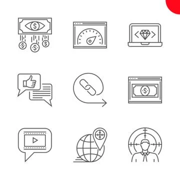 Seo and web opimization 스톡 일러스트