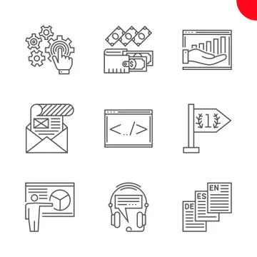 Seo and web opimization Stock Illustration