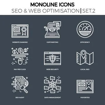 Seo and web opimization Stock Illustration