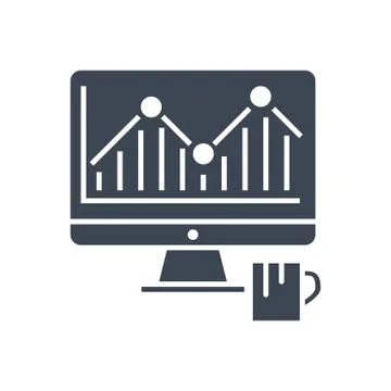 SEO Audit Vector Glyph Icon Stock Illustration