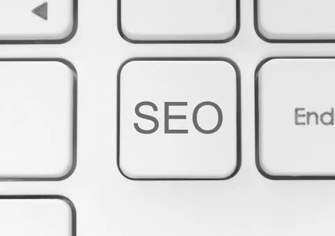 Seo button. Stock Photos