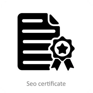 Seo Certificate Stock Illustration