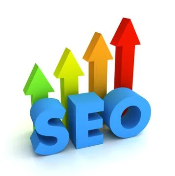Seo concept  3d illustration Stock Illustration