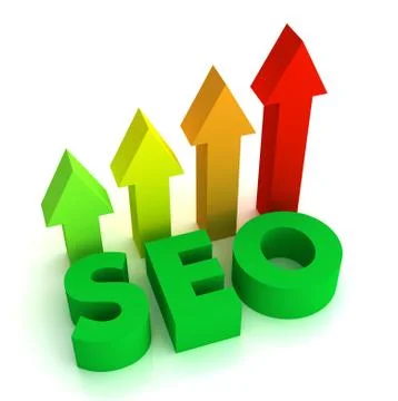 Seo concept  3d illustration Stock Illustration