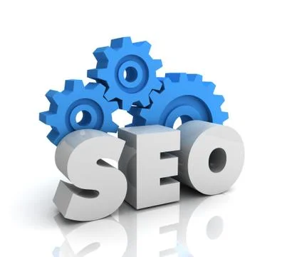 Seo concept  3d illustration Stock Illustration