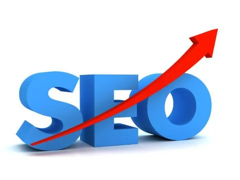 Seo concept  3d illustration Stock Illustration