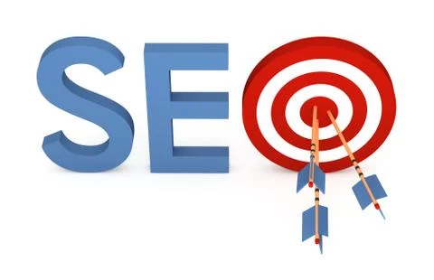 SEO concept. 3D illustration. Stock Illustration