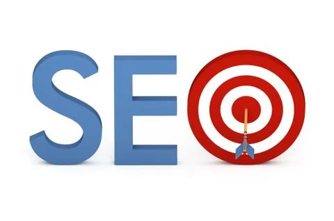 SEO concept. 3D illustration. Stock Illustration