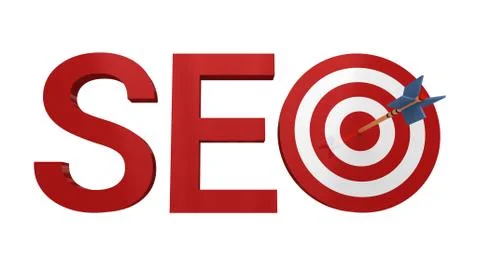 SEO concept. 3D rendering. Stock Illustration