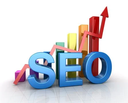 Seo Concept with Business Chart Stock Illustration