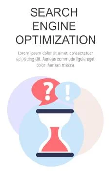 Seo Concept Flat  Background. Vector Illustration Illustrazione stock