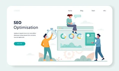 SEO concept. Idea of search engine optimization 库存插图