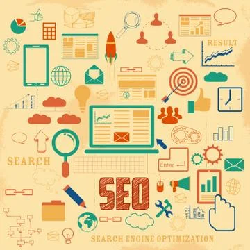 SEO concept Stock Illustration