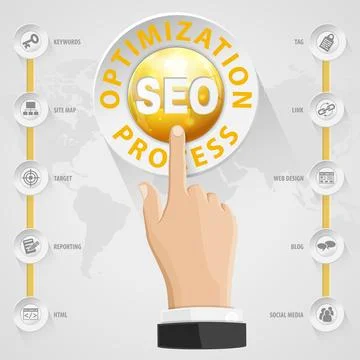 SEO Concept Stock Illustration