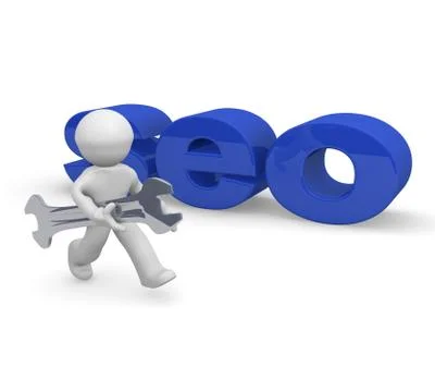 SEO concept image, 3d rendering Stock Illustration