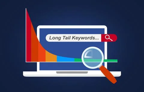 SEO Concept - Long Tail Keywords Stock Illustration