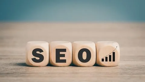 SEO concepts, optimization analysis tools, search engine rankings, social m.. Foto stock
