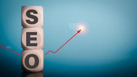 SEO concepts, optimization analysis tools, search engine rankings, social m.. 스톡 사진